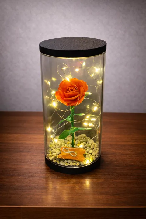 Deko Rose mit LED